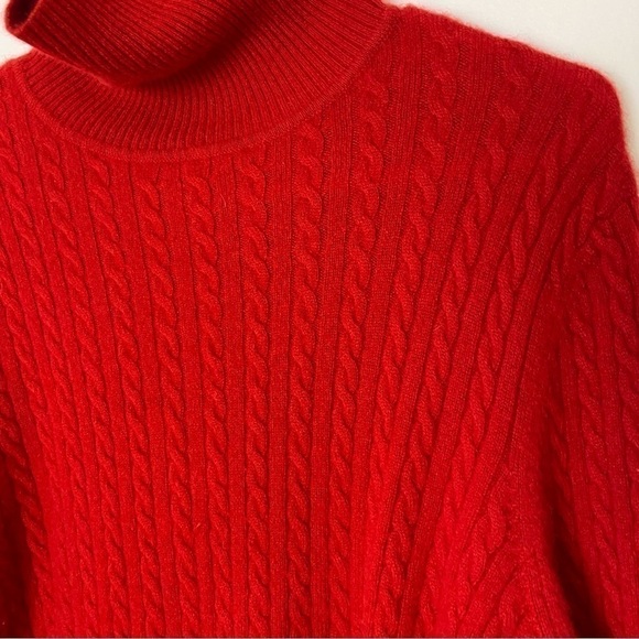 Charter Club 100% Cashmere Cable Knit Turtleneck Sweater - Picture 8 of 15